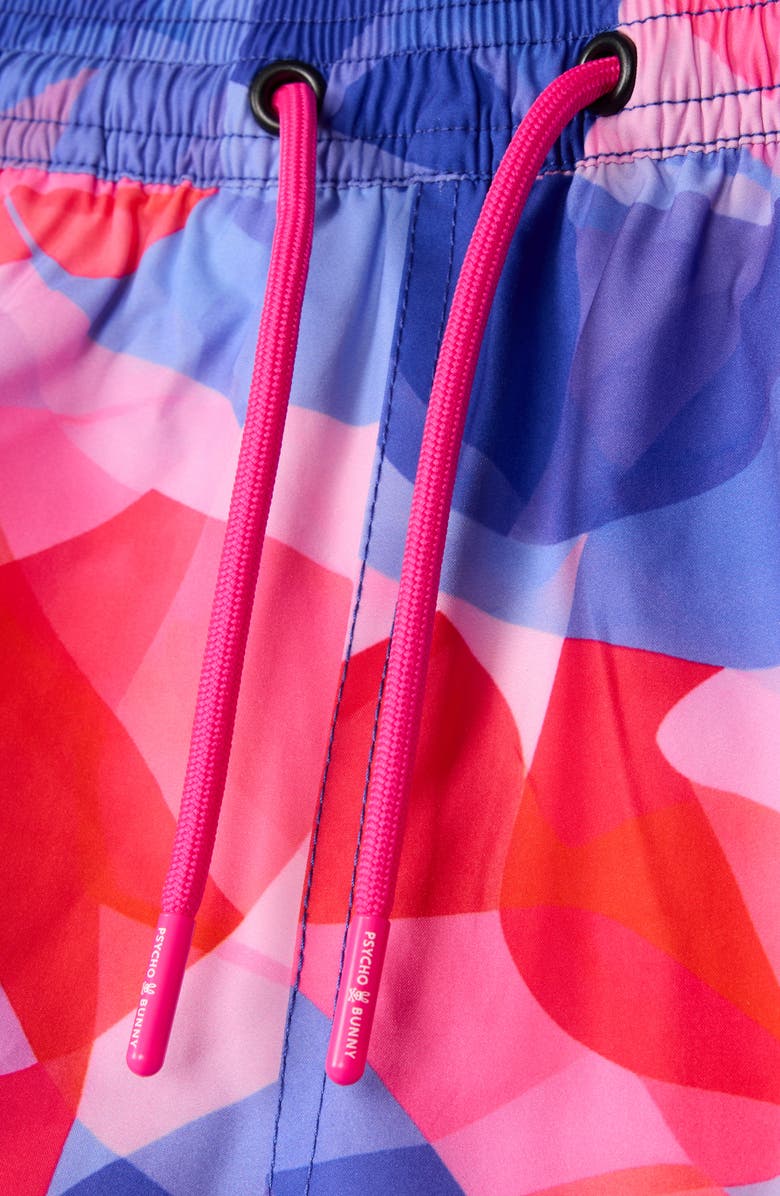 Psycho Bunny Kids' Norridge Swim Trunks, Alternate, color, Pink Glow