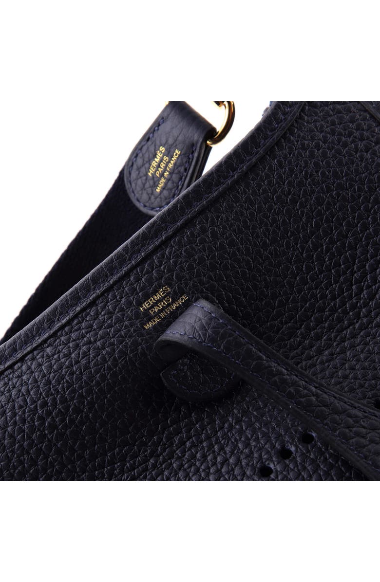 Pre-Owned Hermes Evelyne Bag Gen III Clemence TPM, Alternate, color, Bleu Nuit