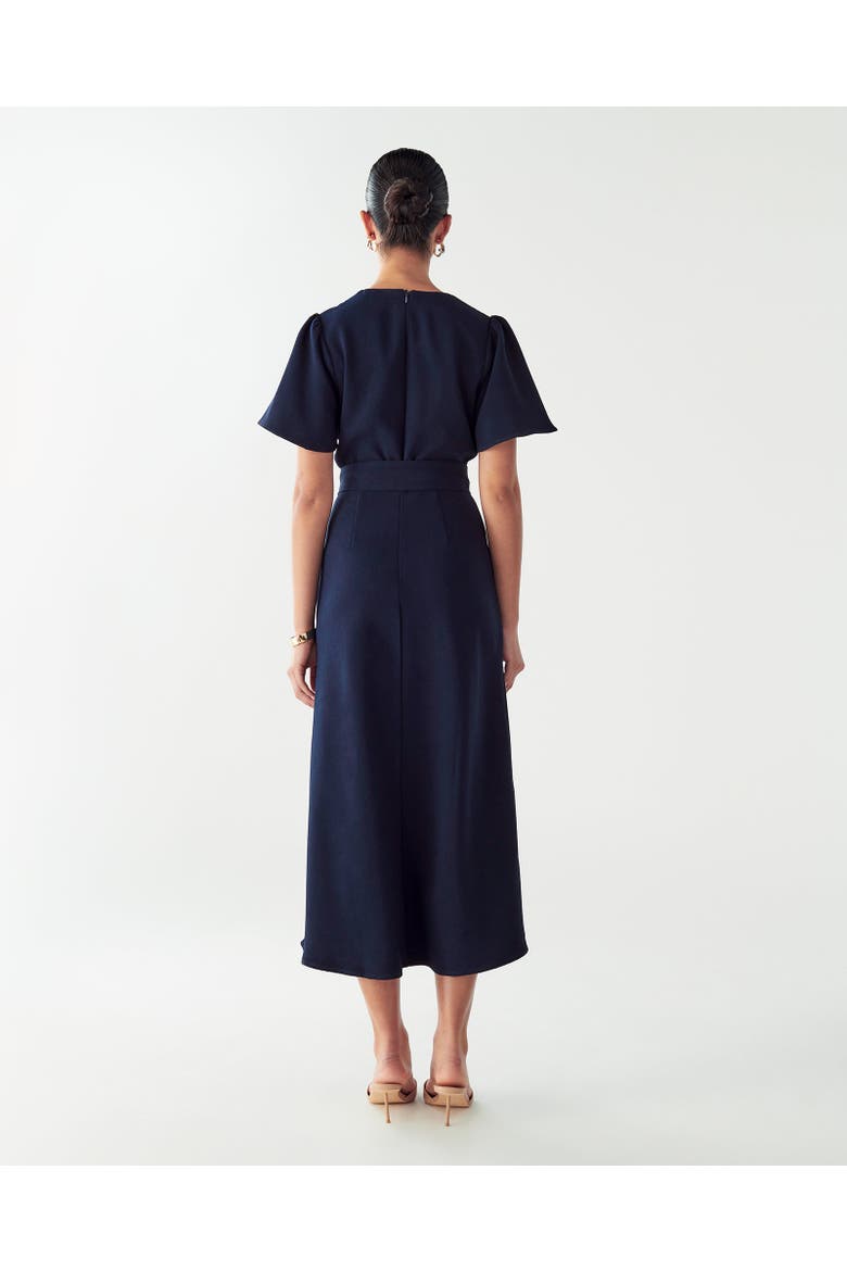 Bessi Midi Dress, Alternate, color, Navy Blue
