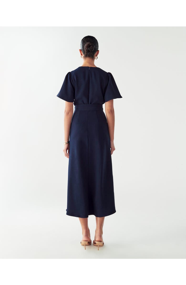 WILLA Bessi Midi Dress, Alternate, color, Navy Blue