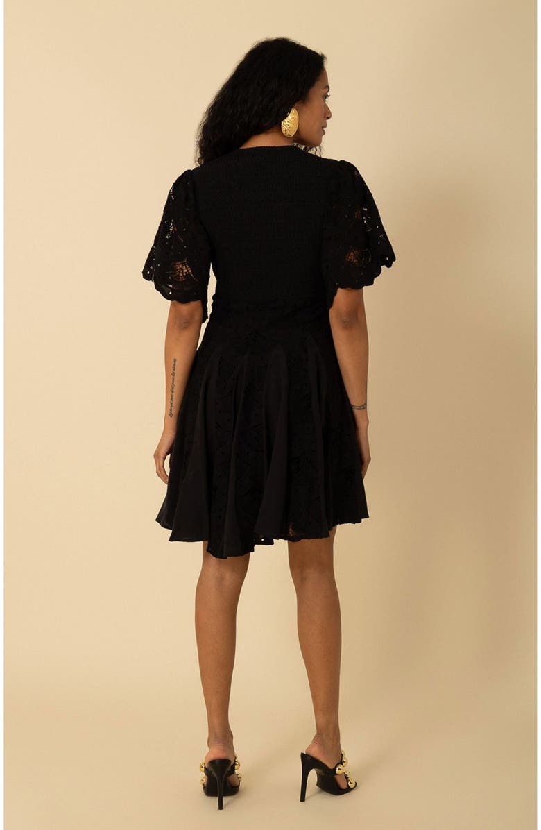 Hale Bob Journi Eyelet Dress, Alternate, color, 