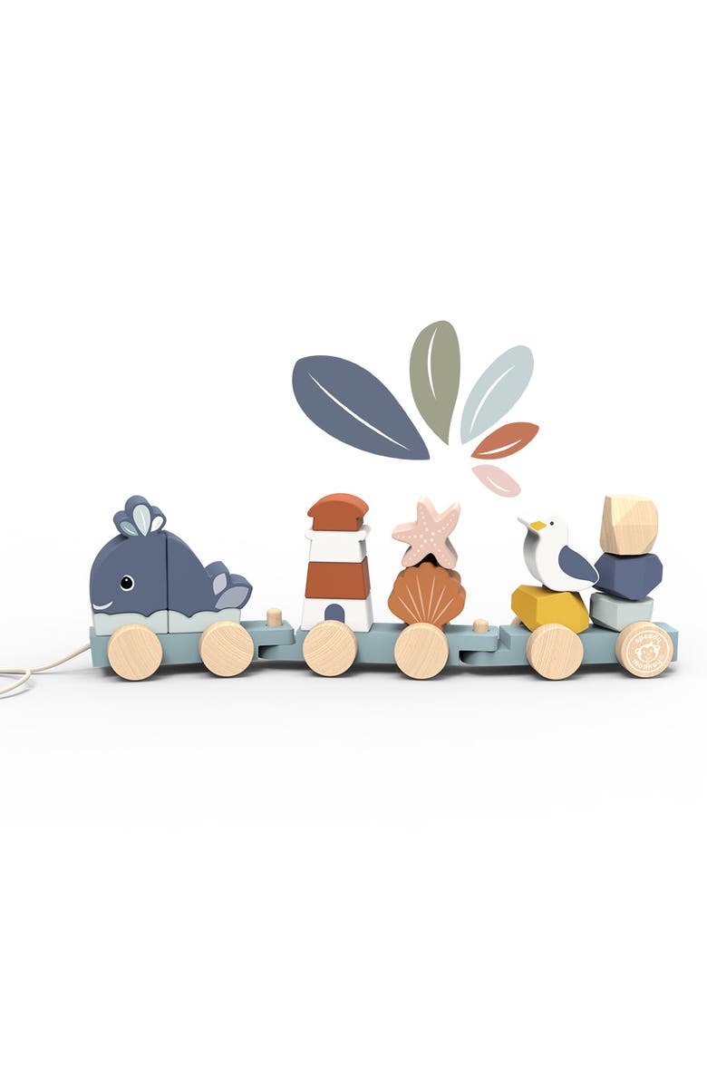 Speedy Monkey Ocean Stacking Train, Alternate, color, Multi