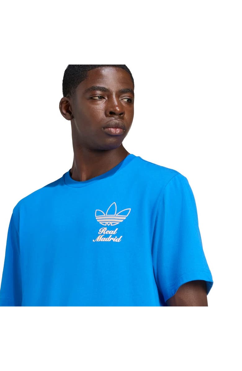 adidas Men's adidas Blue Real Madrid Terrace Icons Collection Graphic T-Shirt, Alternate, color, Blue