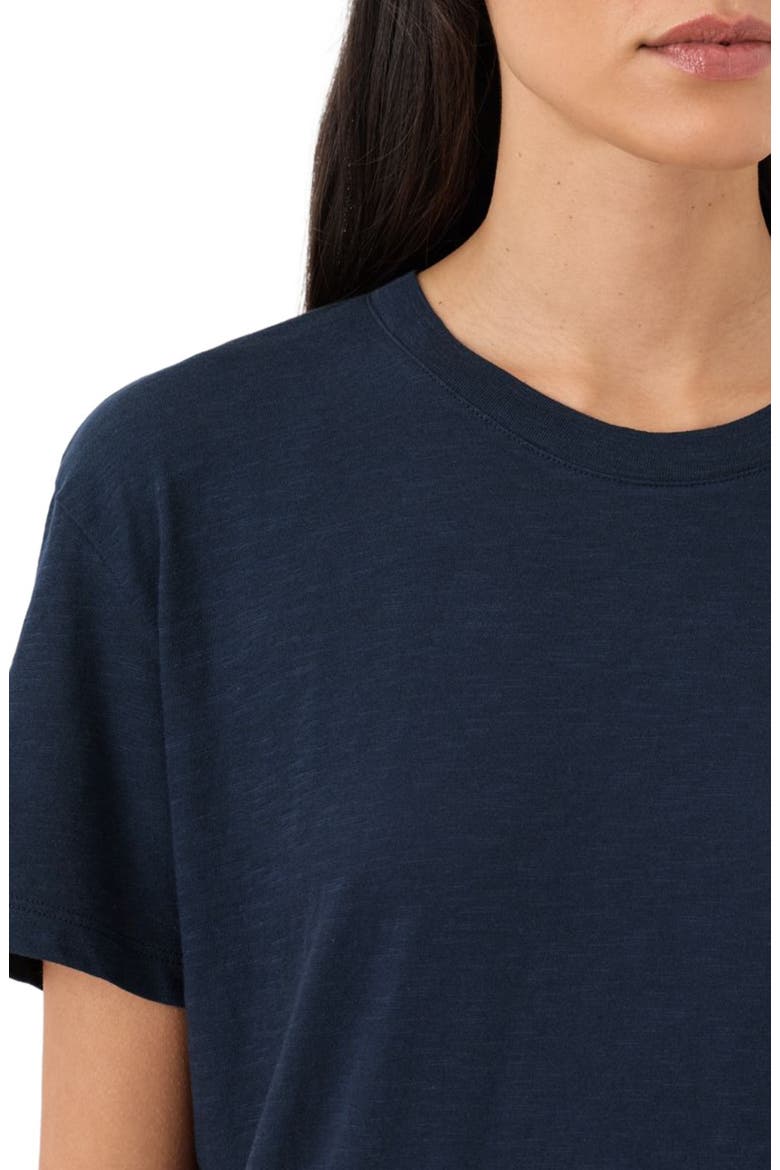 Organic Cotton Featherweight Slub Relaxed Tee, Alternate, color, Navy