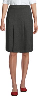 Lands' End School Uniform  Ponte Pleat Skirt