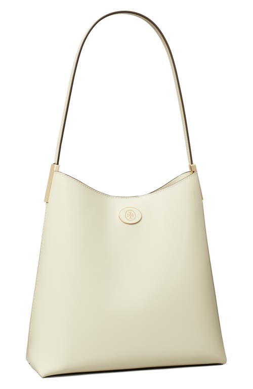 Tory Burch Robinson Spazzolato Leather Hobo Bag In Brown
