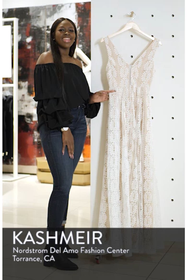 Eliana Lace V-Neck Gown video