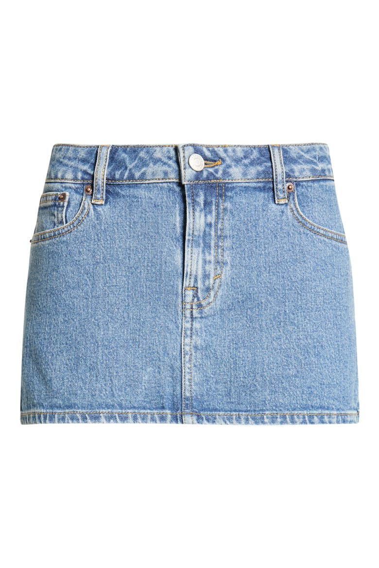 Piper Denim Miniskirt, Main, color, INDIGO