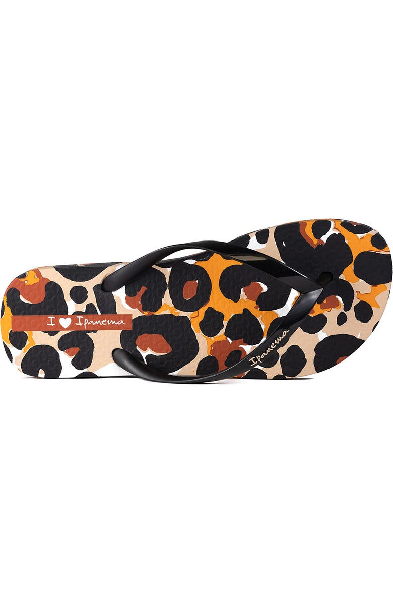 Ipanema Animal Print Flip Flop, Alternate, color,
