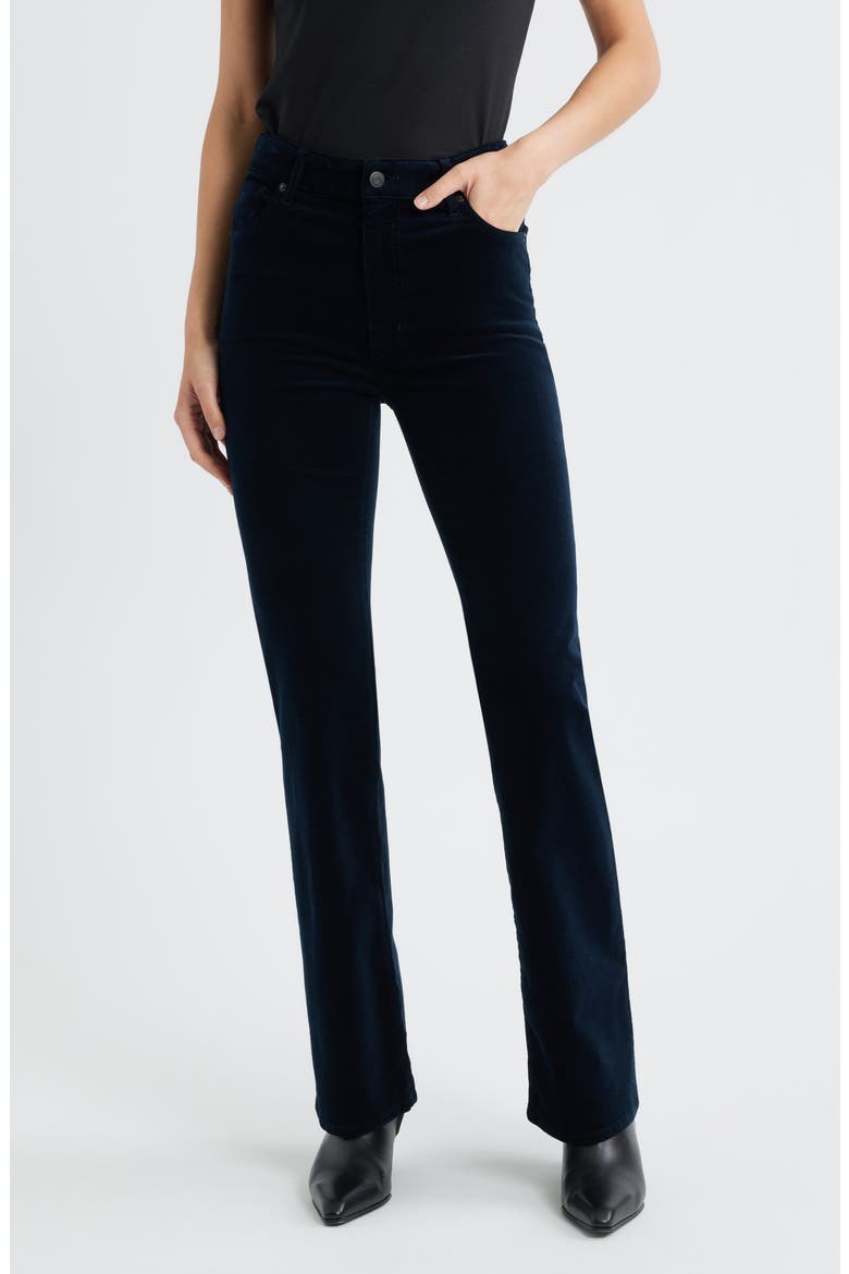 The Reboot High Waist Bootcut Corduroy Jeans, Main, color, NAVY