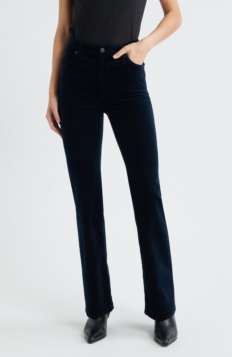 FRAME The Reboot High Waist Bootcut Corduroy Jeans, Main, color, Navy