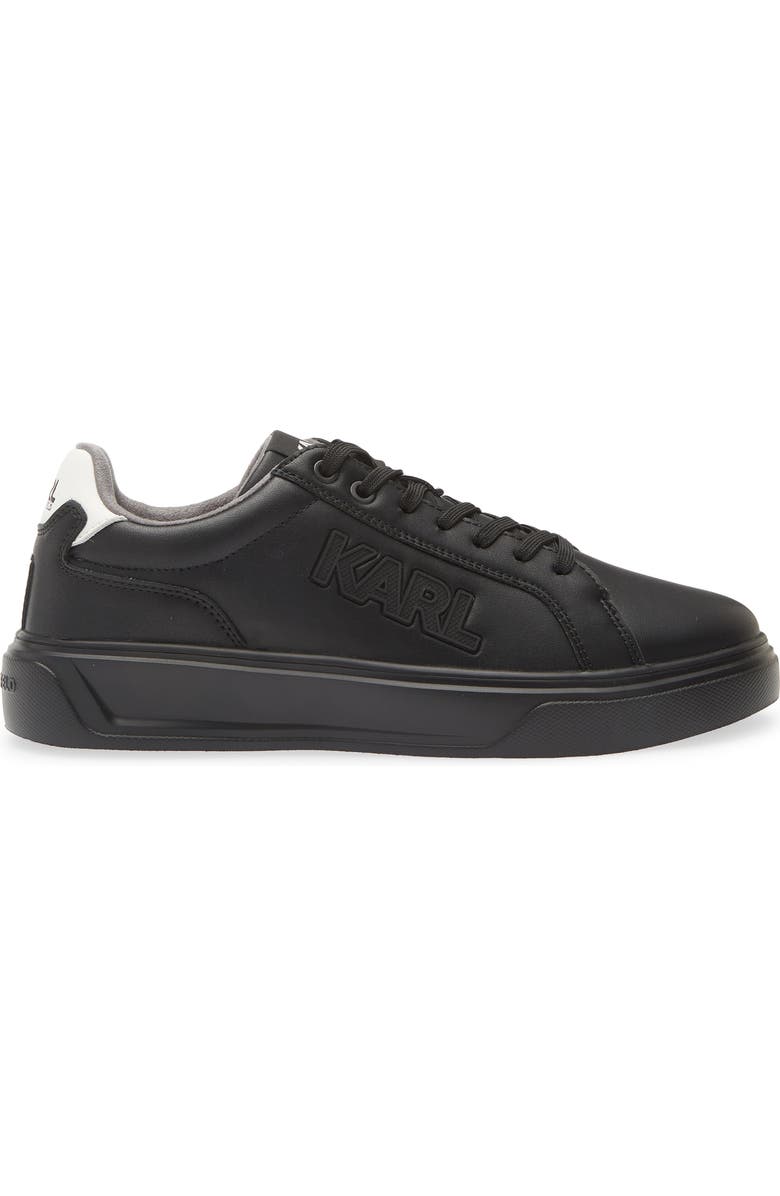 KARL LAGERFELD PARIS Side Karl Low Top Sneaker, Alternate, color, Black