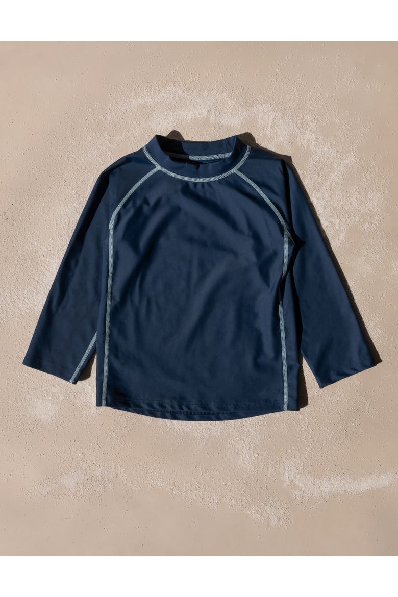 Long Sleeve Rash Guard, UPF 50+ Swim Shirt, Alternate, color, NAVY