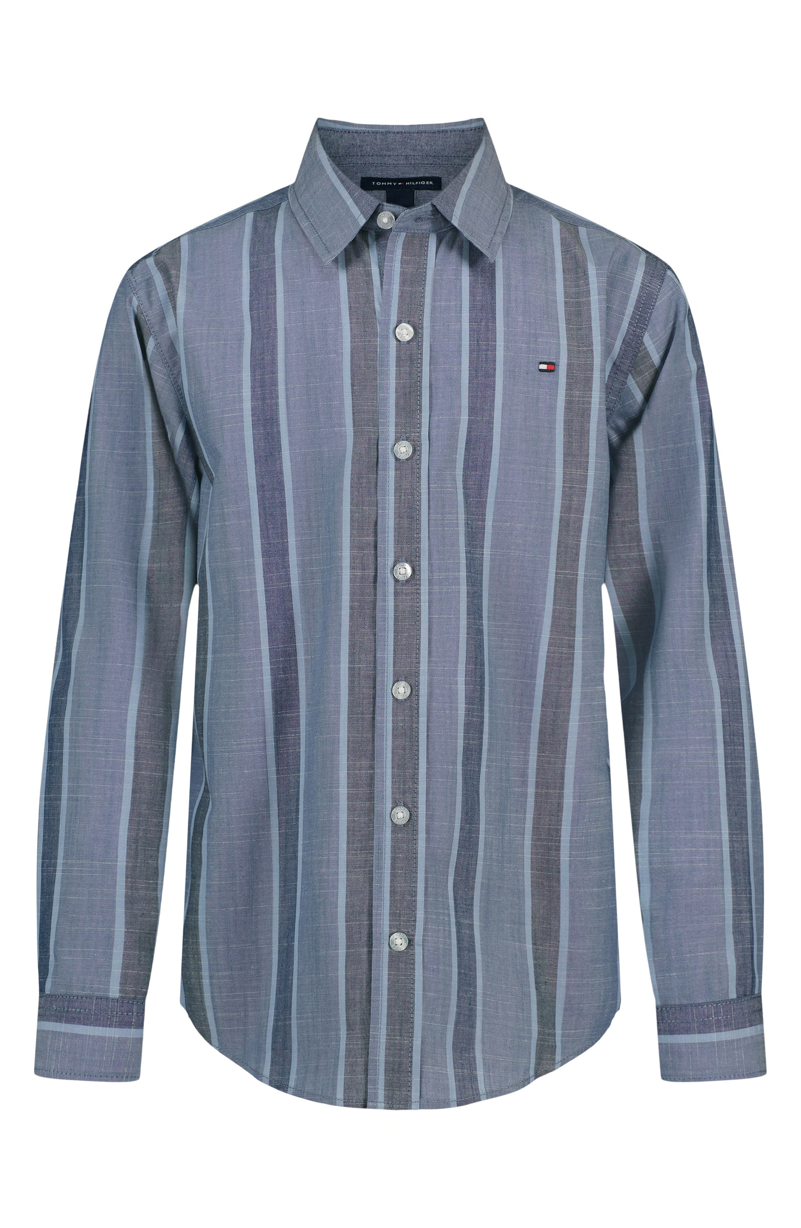 Kids' Track Stripe Button-Up Shirt