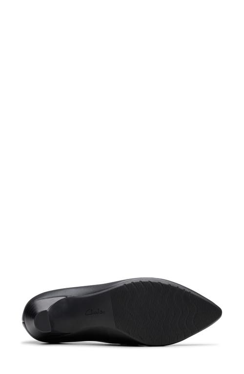 Clarks Kataleyna Gem Leather Pump In Black