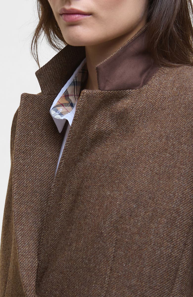 Barbour Elm Wool Jacket, Alternate, color, Military Brown