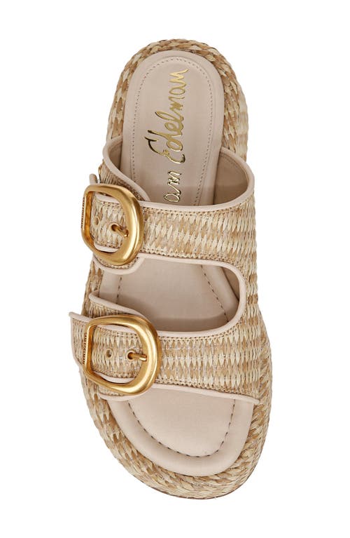 Sam Edelman Nerissa Two-strap Platform Sandal In Dark Natural