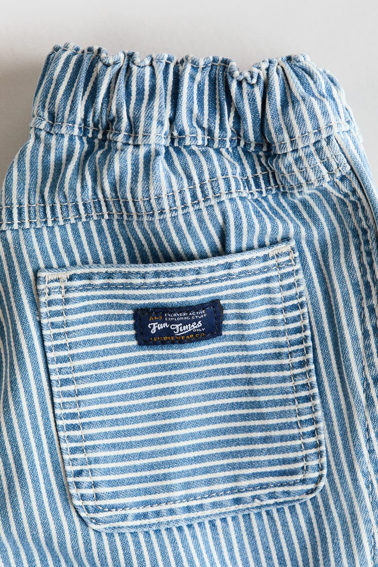 Cotton Twill Pants, Alternate, color, Light denim blue/striped