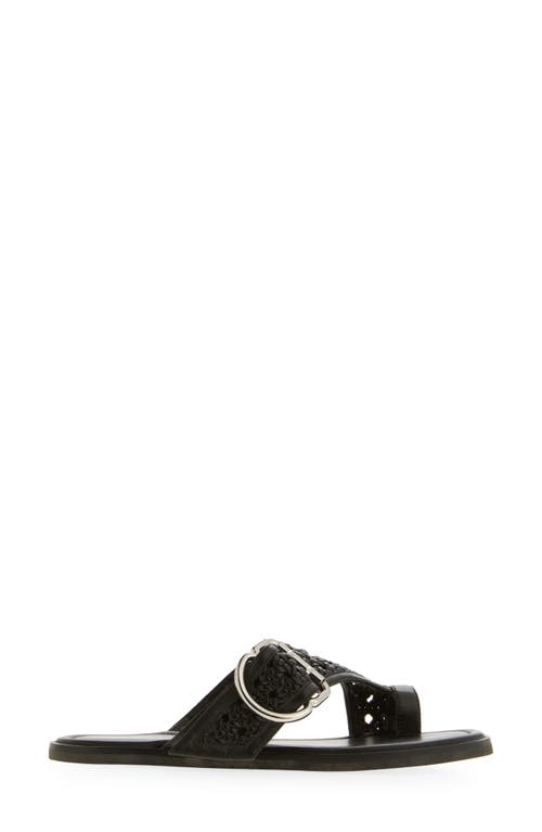 3.1 Phillip Lim Leather Macrame Z-strap Slide Sandals In Black