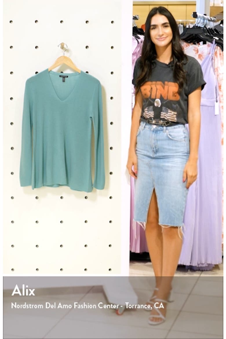 V-Neck Silk Tunic Top video