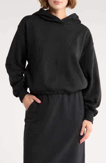 Z by Zella Feather Fleece Cinch Hem Pullover Hoodie