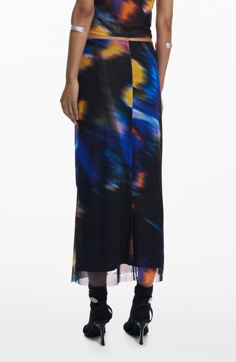 Desigual Print Tube Maxi Skirt, Alternate, color, 