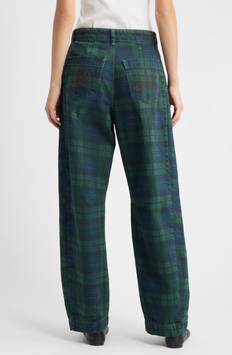 Damson Madder Sinclair Overdye Plaid Jeans, Alternate, color, Navy