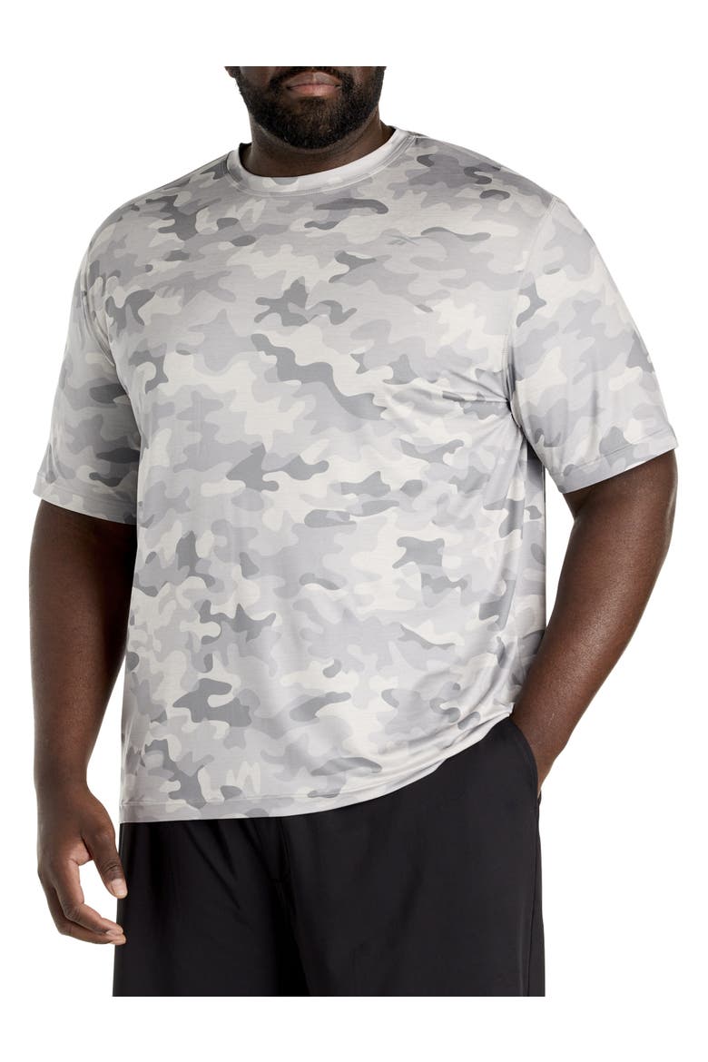 Big & Tall Performance Camo T-Shirt, Main, color, GREY MULTI