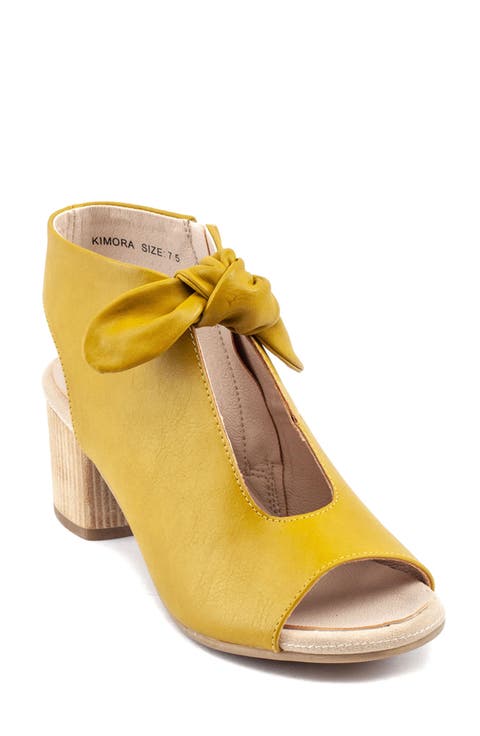 Kimora Bow Block Heel Bootie (Women)