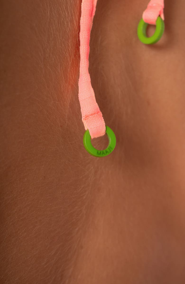 Maaji Nala Reversible Bikini Top, Alternate, color, Green