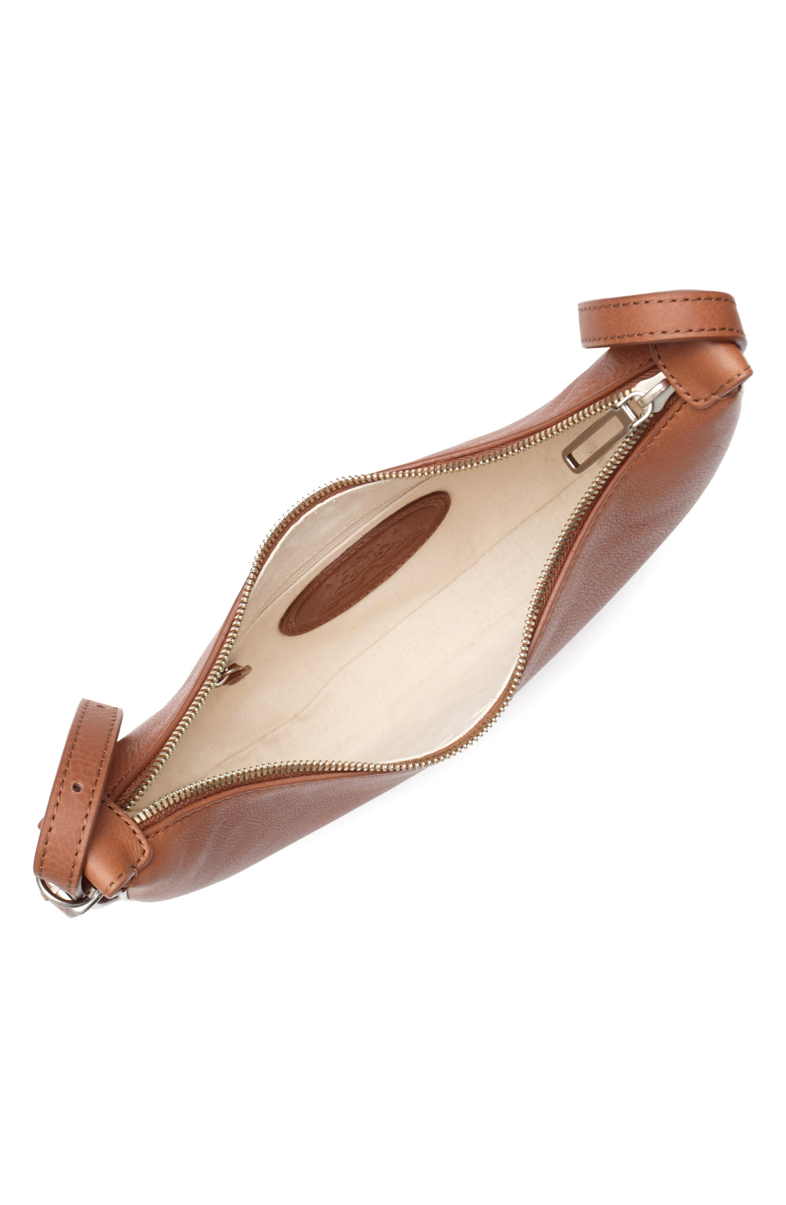 New Amsterdam Leatherworks Silas Leather Crossbody Bag, Alternate, color, Chestnut