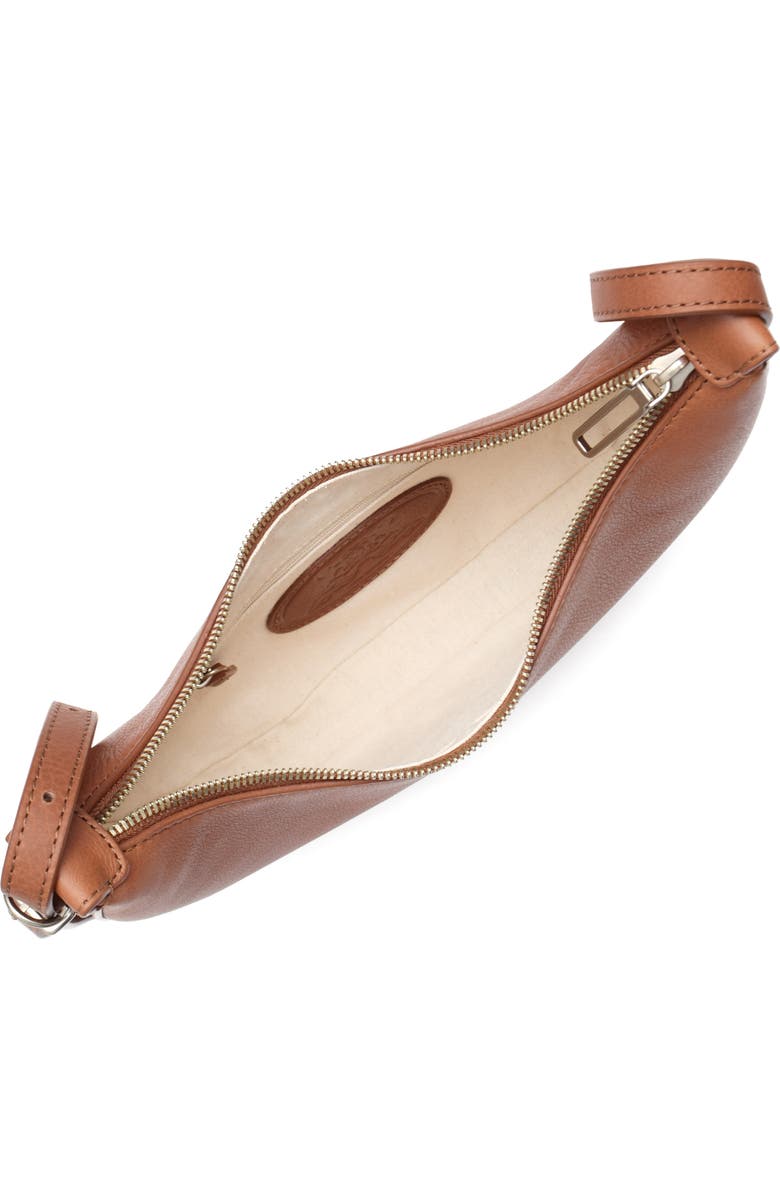 New Amsterdam Leatherworks Silas Leather Crossbody Bag, Alternate, color, Chestnut