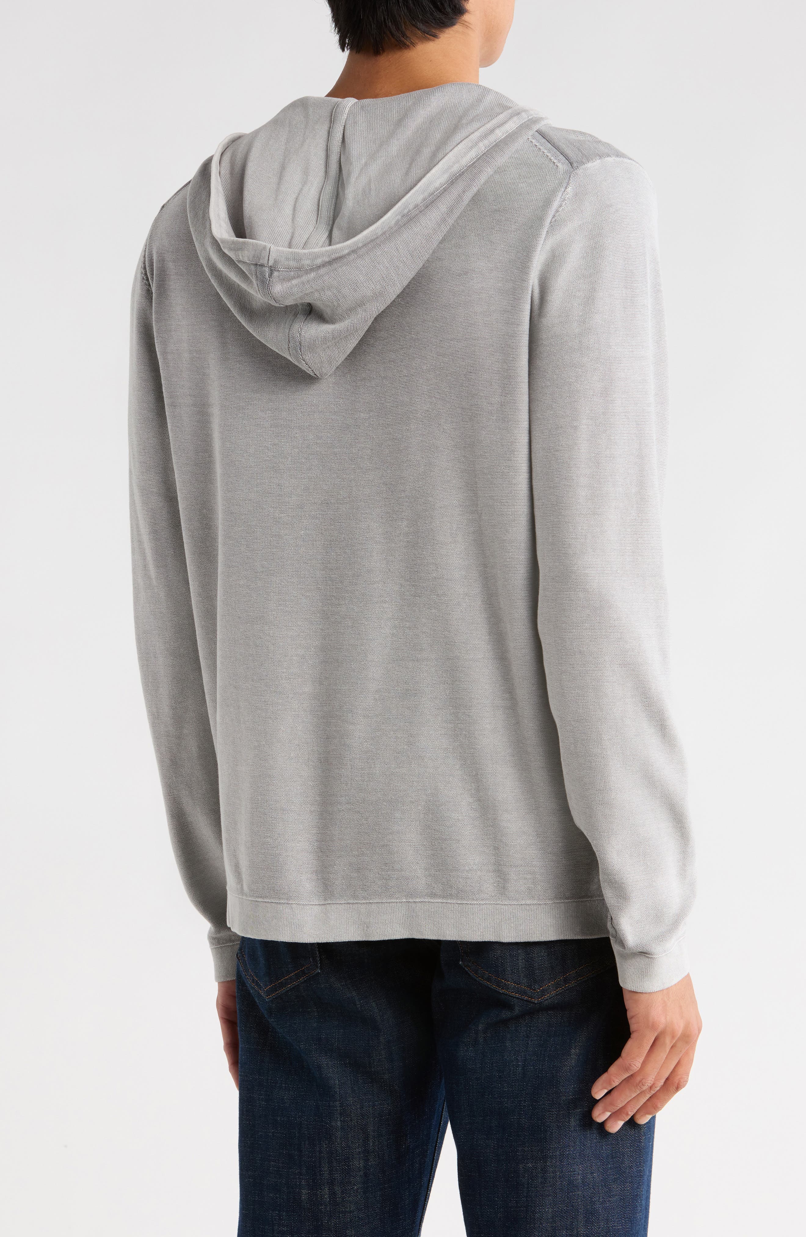 Stonewashed Cotton Hooded Sweater - image 2