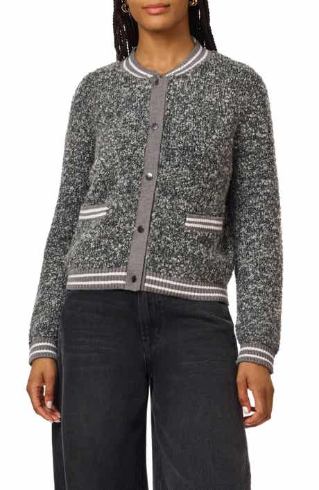 Bouclé Bomber Jacket