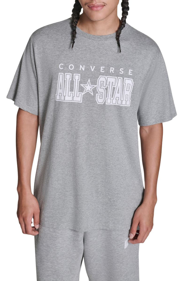 Converse All Star T-Shirt, Main, color, Vintage Grey Heather