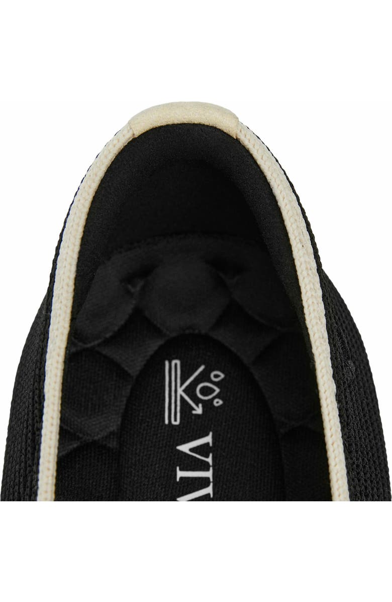 VIVAIA Water-Repellent Square-Toe Loafers, Alternate, color, Black Ivory