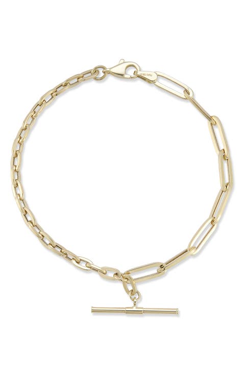 14K Gold Link Bracelet