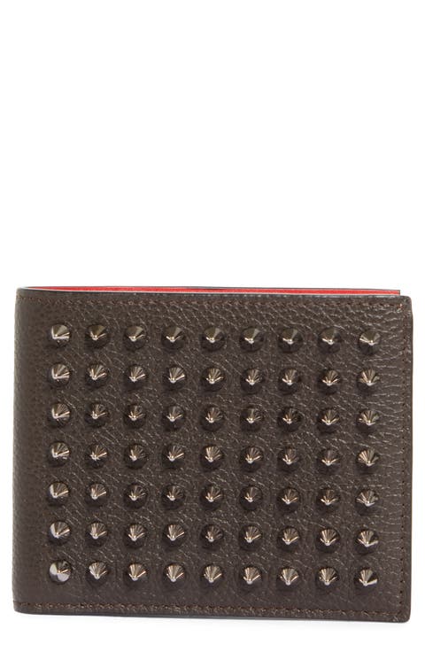 Funky Studded Leather Bifold Wallet