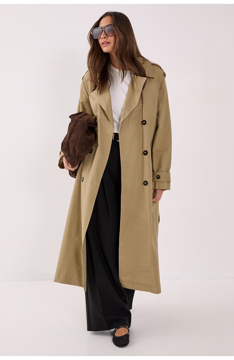 NASTY GAL Essentials Trench Coat, Main, color,