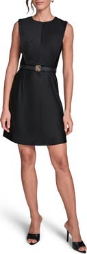 BCBG Sleeveless Belted Minidress