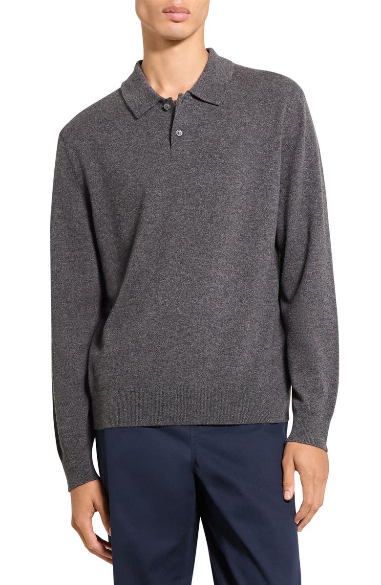 Theory Goris Cashmere Polo Sweater, Main, color, 