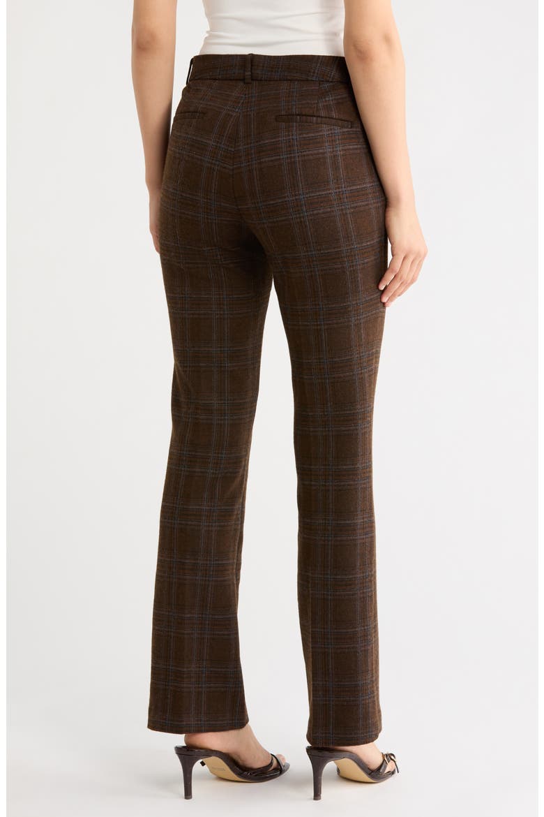 Ari Plaid Pants, Alternate, color, BROWN BLUE