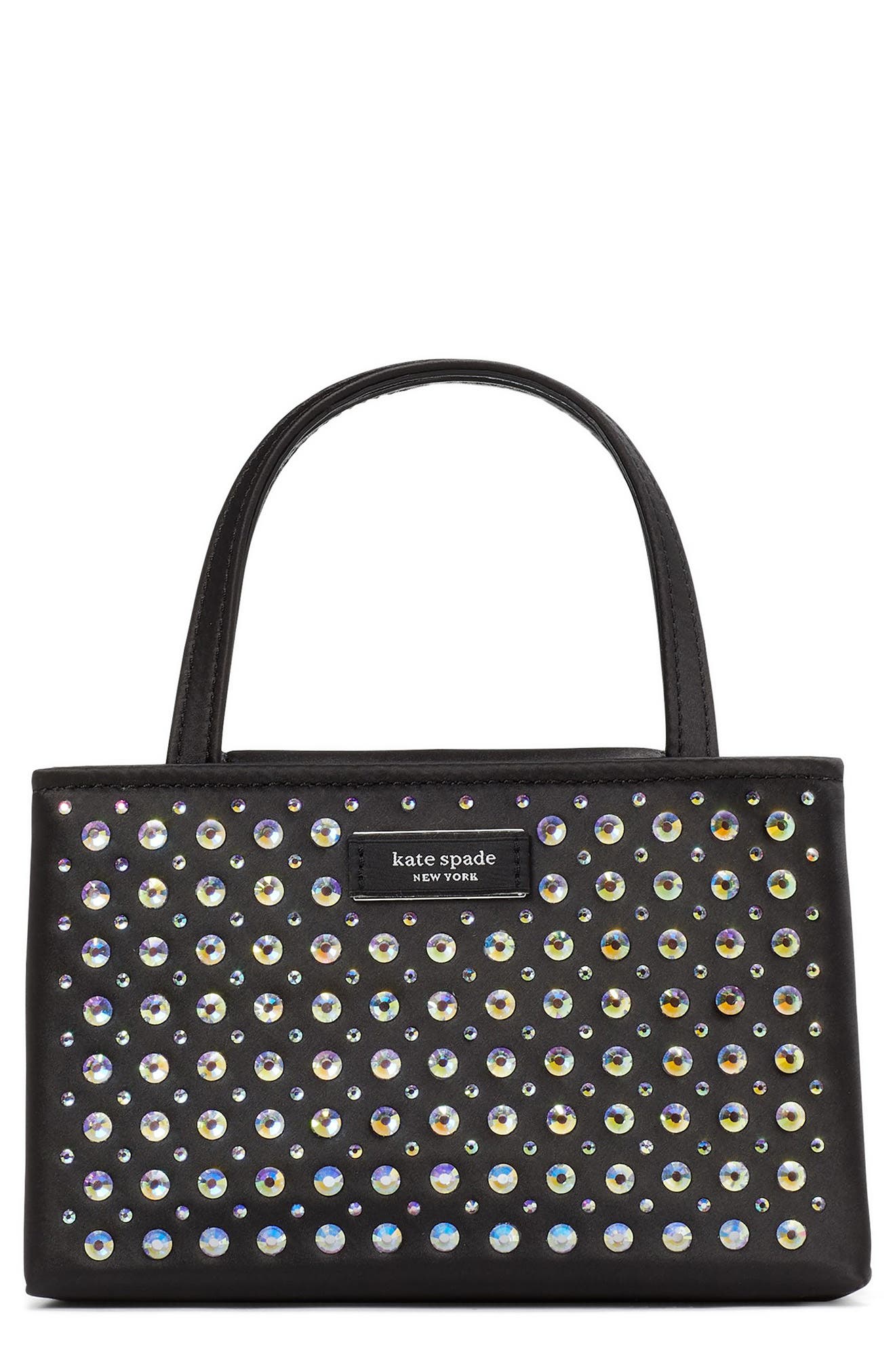 Kate Spade New York sam icon crystal embellished crossbody bag, Main, color, 