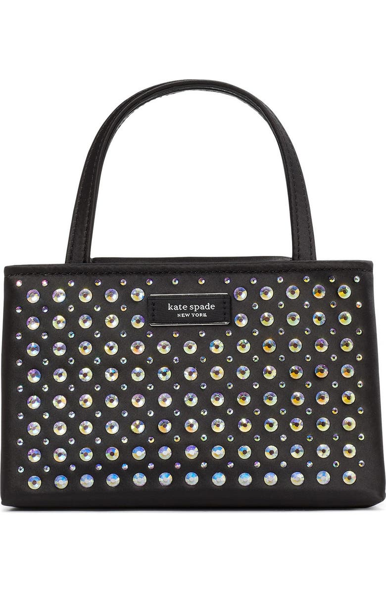 Kate Spade New York sam icon crystal embellished crossbody bag, Main, color,