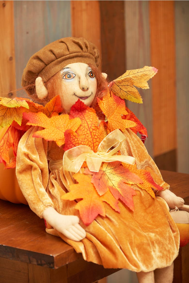 Amber Fall Harvest Joe Spencer Gathered Traditions Figurine, Alternate, color, Orange