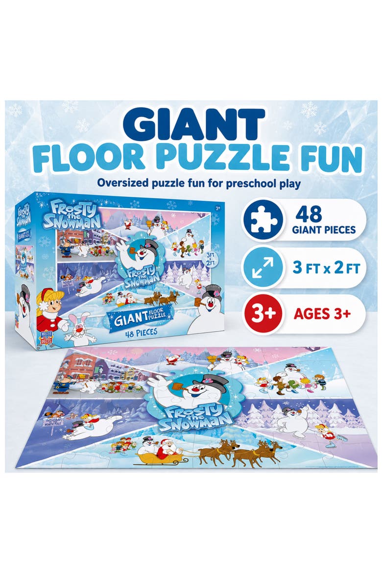 Frosty the Snowman 48 Piece Floor Puzzle, Alternate, color, Multicolor