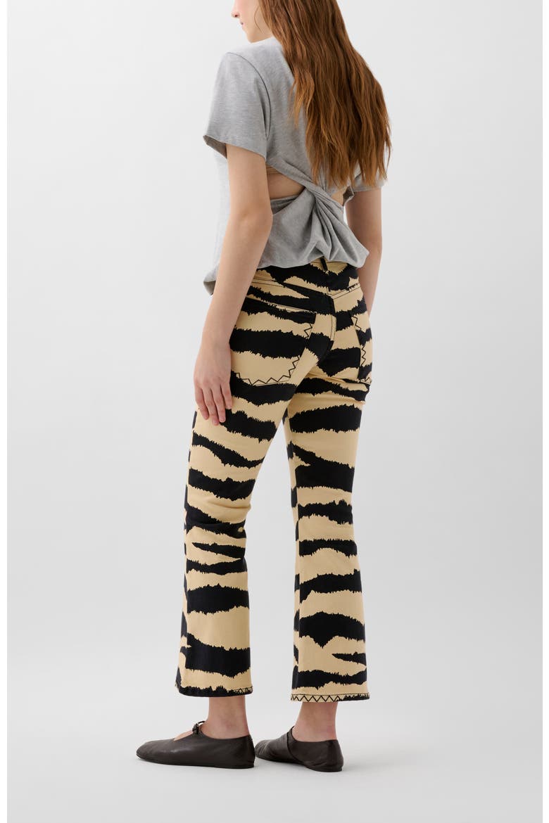 Ankle Zebra Denim Pant, Alternate, color, Animalprint