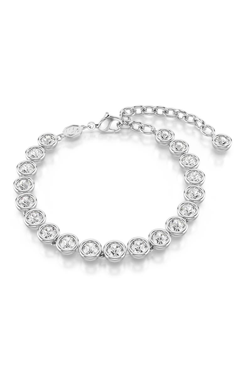 Imber Crystal Tennis Bracelet, Main, color, WHITE/ SILVER