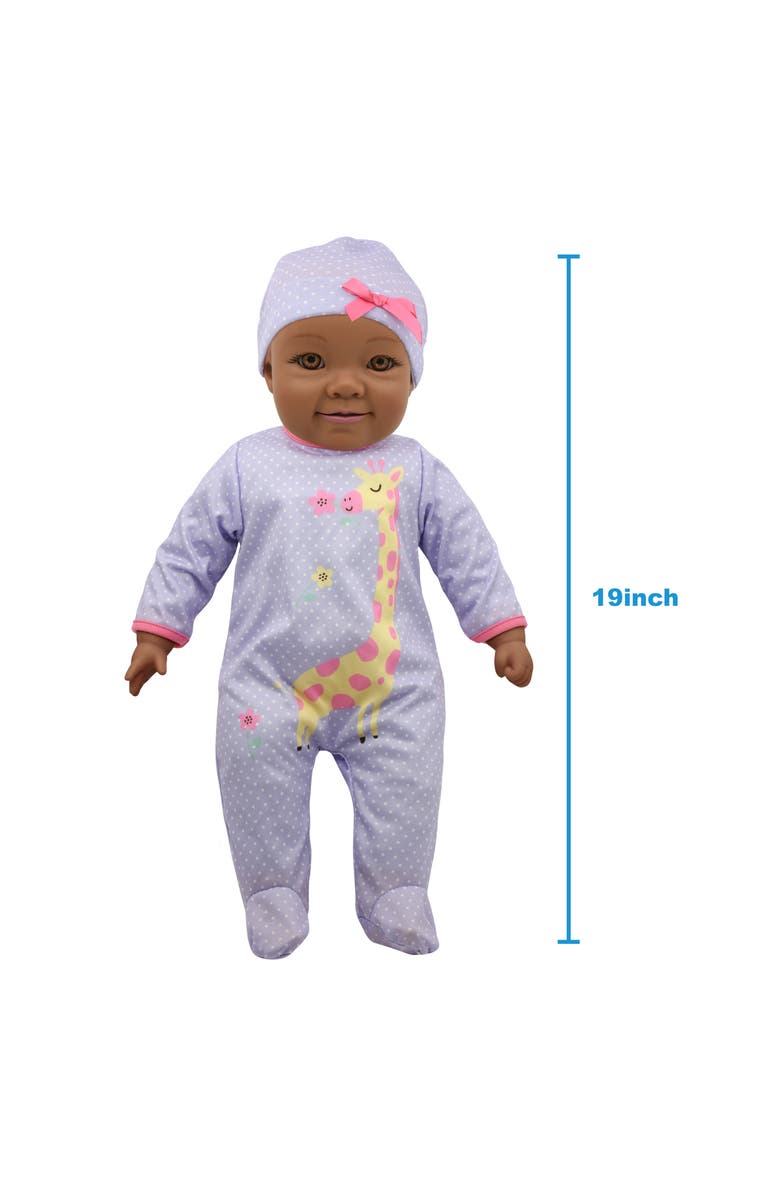 Little Darlings 19" Cuddle Baby Aa Purple Giraffe, Alternate, color, Multicolored