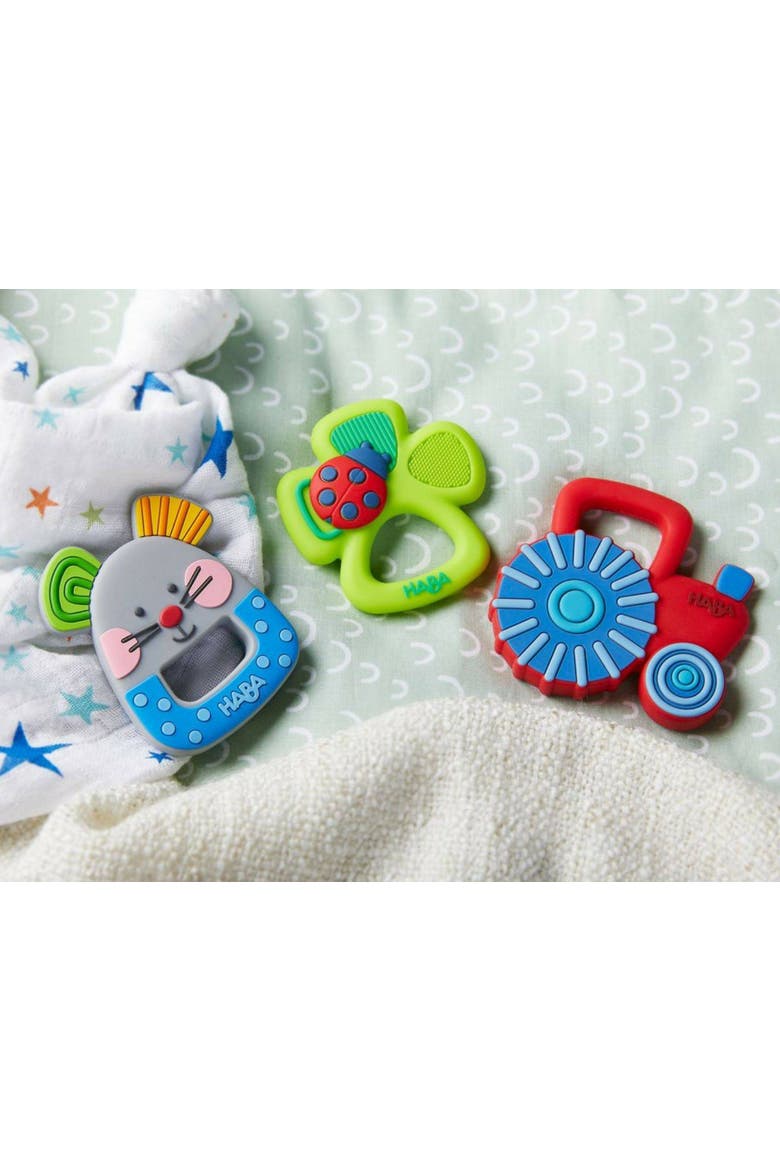 Tractor Silicone Teether, Alternate, color, Multi